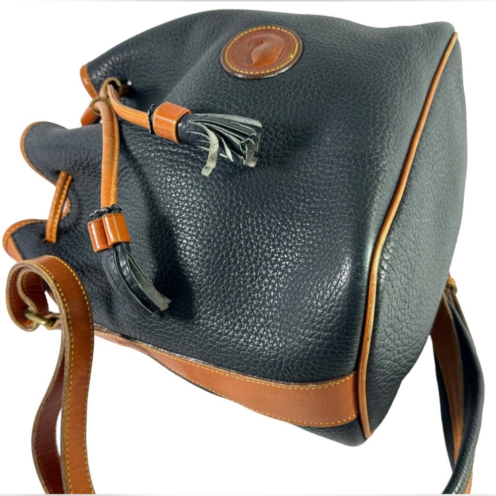 New Dooney & Burke Pebble Grain Leather
Drawstring Crossbody Bucket Bag. - Picture 5 of 16